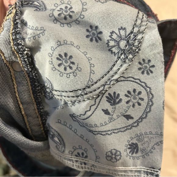 Wrangler Low Rise Bootcut Jeans 5/6 x 34 Blue Contrast Stitch Denim - Picture 16 of 16